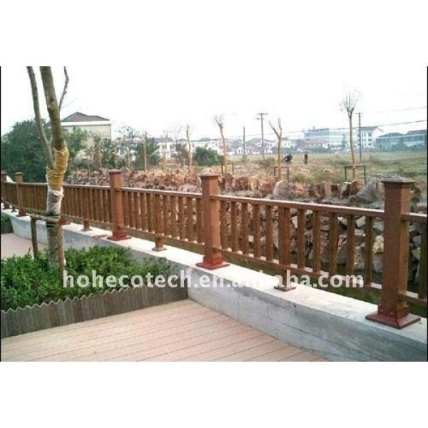 clôture de clôture imperméable à l'eau extérieure de wpc de balustrade de wpc de décoration de lieux publics