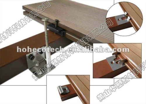 Wpc decking clip accesorries e vite fine clip di fissaggio in legno composito legno decking wpc/pavimentazione di wpc composito