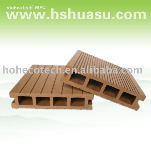 Outdoor wood plastic composite decking/ piso/ telha