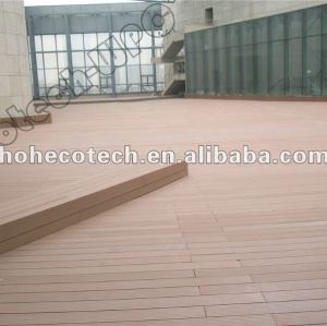 Impermeabile alle intemperie wpc ponte di legno decking composito di plastica wpc decking/pavimentazione ( ce, rohs, astm, iso9001, iso14001, intertek )