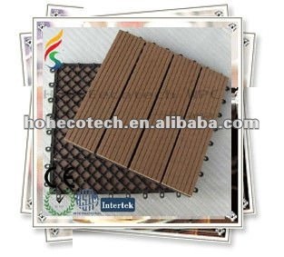 Eco - ambiente de plástico de madera decking compuesto/azulejo de piso ( 30s30 - 5 )