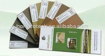 ambiental de plástico de madeira decking placa