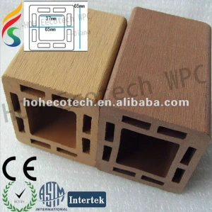 Legno composito di plastica wpc esterno giardino scherma post/ringhiera post