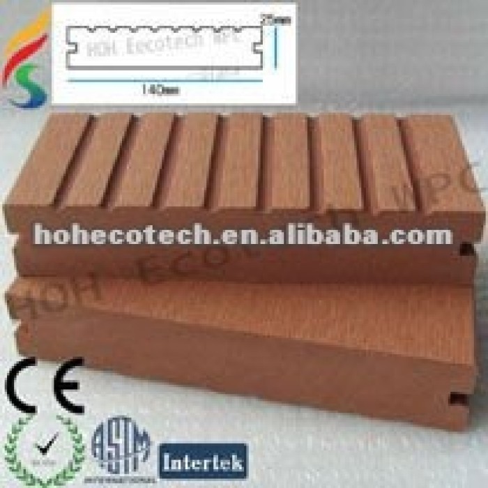 Un sólido decking del wpc piso/anti - uv/a prueba de agua