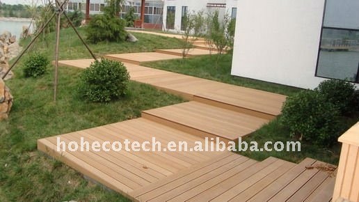 La décoration de sol extérieur! Wpc bois plastique composite decking/plancher