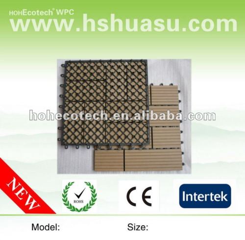 Panneau de plancher diy en plastique en bois respectueux de l'environnement chaud de la vente 300*300mm