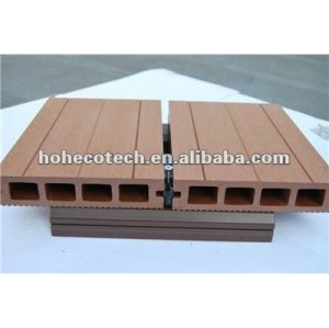Garantie de qualité d'installation du decking 150x25mm de Wpc ! Plancher en bois extérieur composé en plastique en bois de decking/plancher