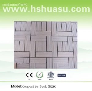 WPC DIY Decking-Fliesen für Badezimmer