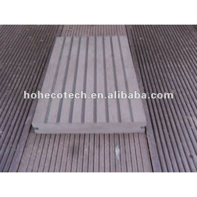 Durável venda quente de madeira composto plástico piso ao ar livre ( a prova de água, resistência uv, resistência à podridão e crack )