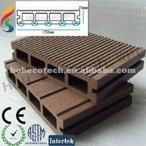 Decking de decking de la couleur foncée WPC/plancher composé en plastique en bois/decking/plancher-anti-mycète composés