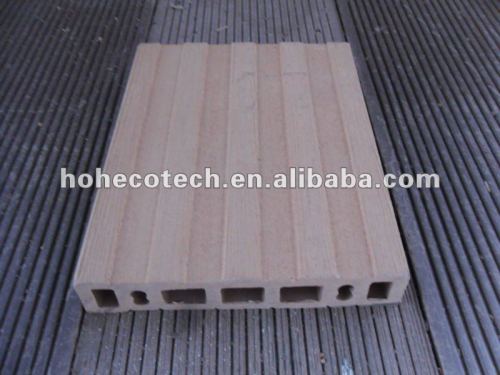 plancher extérieur composé en plastique en bois de vente chaude durable (preuve de l'eau, résistance UV, résistance à se décomposer et fente)