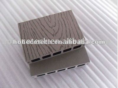 La superficie de grabación en relieve de hueso/madera decking compuesto plástico de madera decking/suelo junta cubierta de teja wpc madera