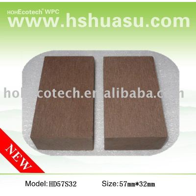 Panneau de plancher de bonne qualité de wpc, brun d'en cuivre