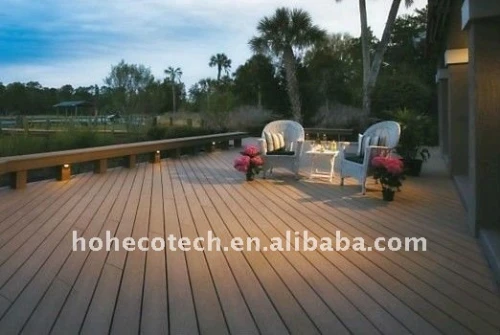 Preço de grosso composite decking de wpc decks/piso decking de wpc deck trex