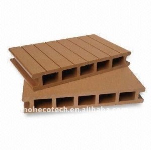 Grabación en relieve/lijado decking del wpc/suelo decking compuesto suelo de madera tablero decking compuesto