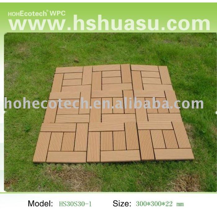Eco - ambiente de plástico de madera decking compuesto/azulejo de piso