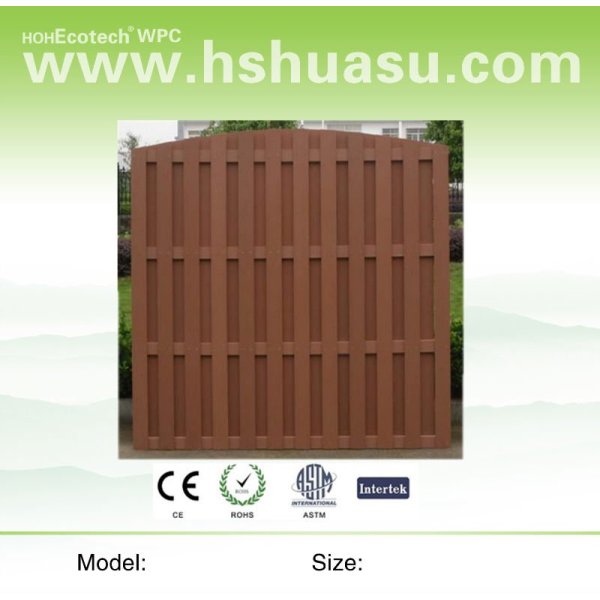 en plastique en bois composite clôture wpc
