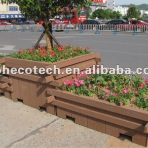 contenitore composito di plastica di legno di fiore