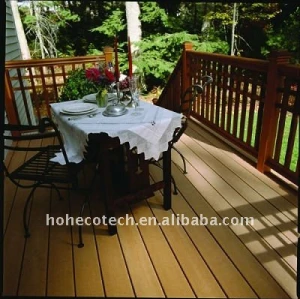 Madeira ao ar livre furniturewater - resistente bordo decking de wpc engineered piso ao ar livre de wpc wood plastic composite decking/pisos
