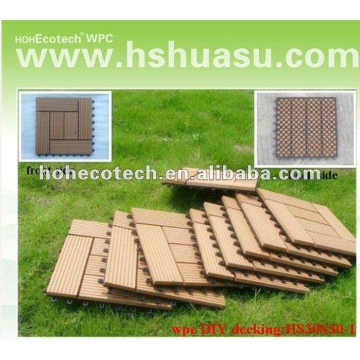 Huasu durevoli nuovo legno decking composito di plastica ( acqua prova, uv resistenza, resistenza rot e crack )