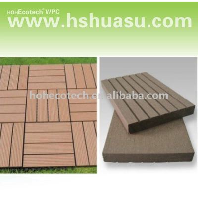 mattonelle composite di plastica di legno ecologiche pavimento/di decking