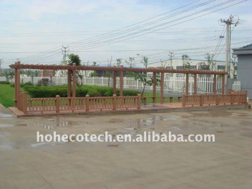 Boa resistência à água, de pragas, moist decking de wpc/placas de piso decking composto