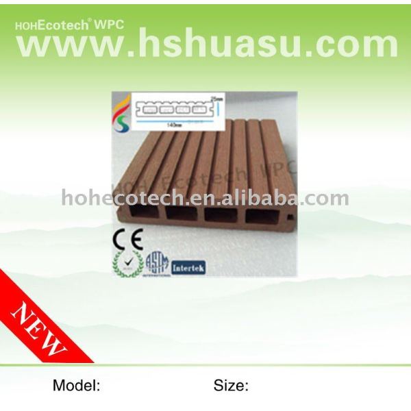 Decking de WPC, CE, ISO9001, ISO14001approved