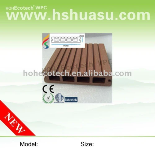 Decking de wpc, ce, iso9001, iso14001approved