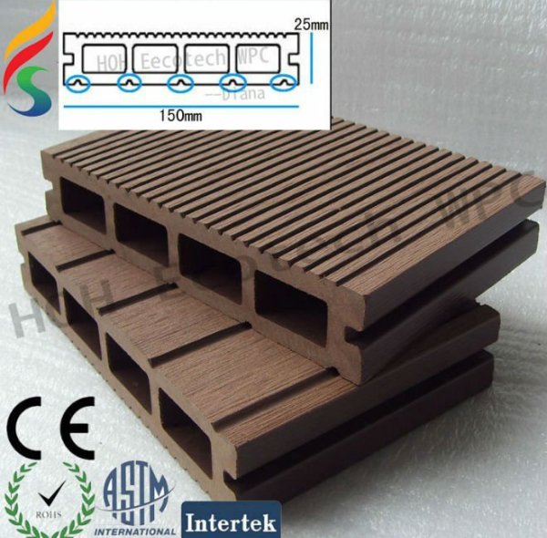 reciclado 150x25mm tableros de plástico