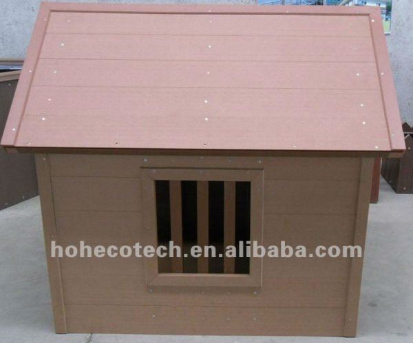 maison composée en plastique en bois d'animal familier