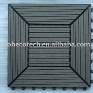 Anti-invecchiamento riciclato umida prova adincastro wpc decking piastrelle