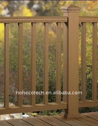 Custom - lunghezza wpc scherma composito/esterno ringhiera ringhiera recinzione wpc ringhiera composito