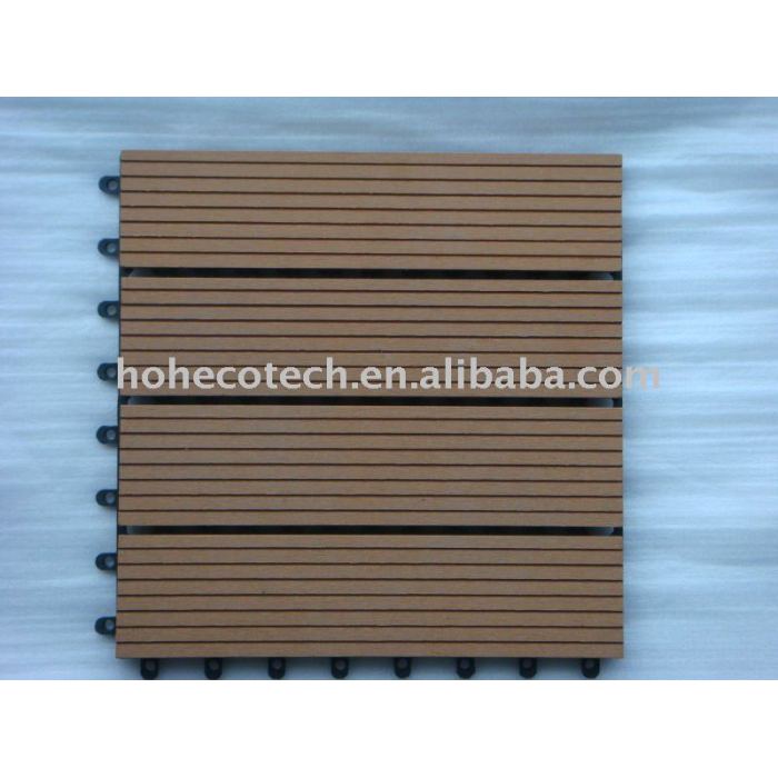 impermeável wood plastic composite decking telhas 30x30cm