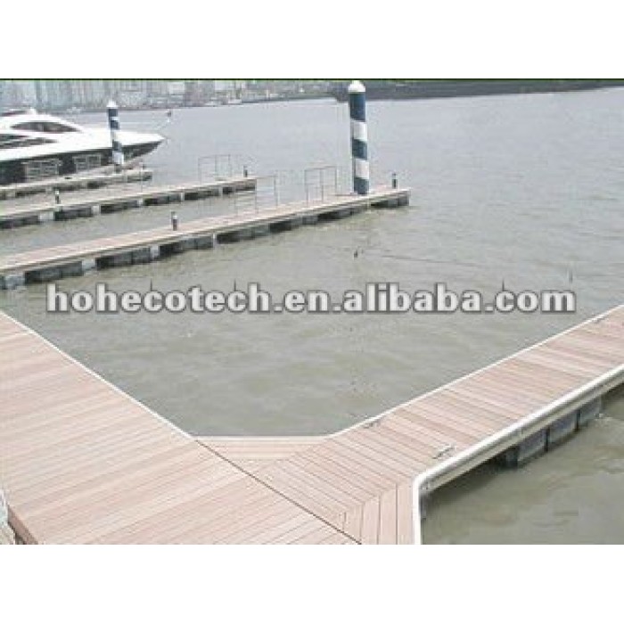 Alta qualidade eco amigável composto de azulejos deck de madeira decking composto plástico/pisos wpc decks de madeira
