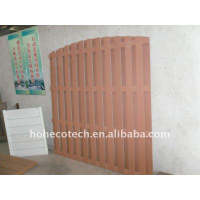 Impermeabile esterno recinto scherma wpc legno composito di plastica da giardino scherma/wpc ringhiera di recinzione in legno