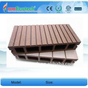 Produzione 150*25mm wpc legno decking composito di plastica/pavimentazione bordo pavimento di wpc decking ponte