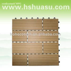 Eco - ambiente de plástico de madera decking compuesto/azulejo de piso