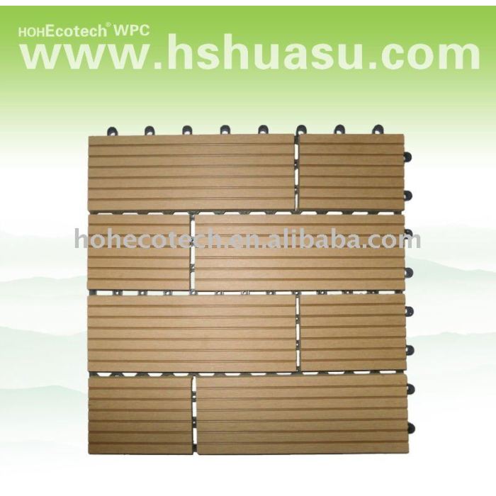 Eco - friendly wood plastic composite decking/ telha de assoalho