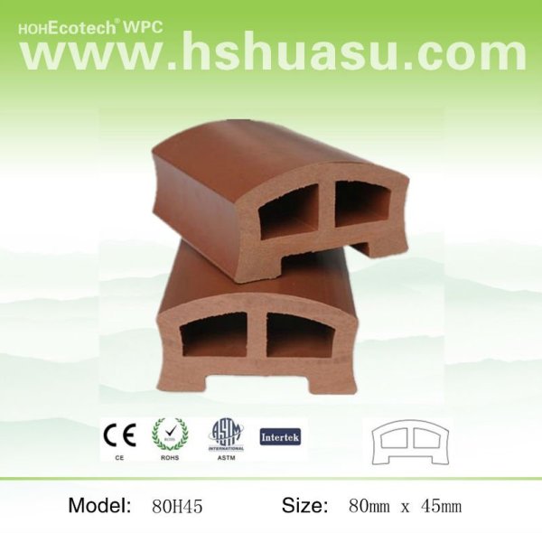 Eco - friendly wood plastic composite corrimão da ponte