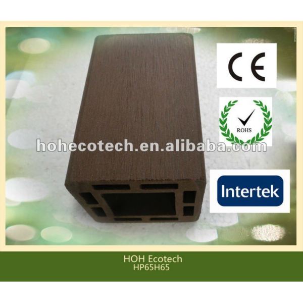 Durable caliente venta eco - ambiente wpc poste de la cerca ( a prueba de agua, resistencia a rayos uv, resistencia a la pudrición y el crack )