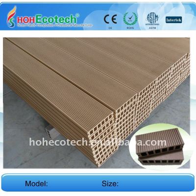 Wpc wood plastic composite decking/pisos 149*34mm ( ce, rohs, astm, iso 9001, iso 14001, intertek ) wpc decking composto