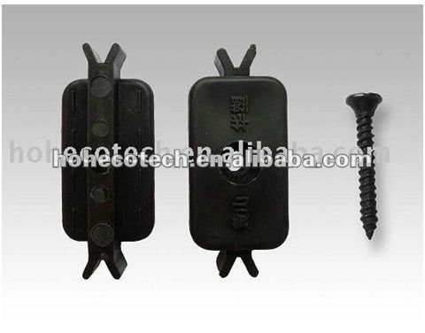 Decking de wpc acessórios , clipes decks de plástico ( com parafusos )