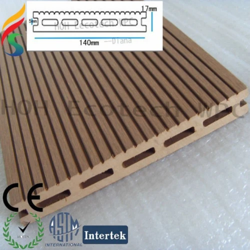 Hochwertiger WPC Decking für im Freienbodenbelag