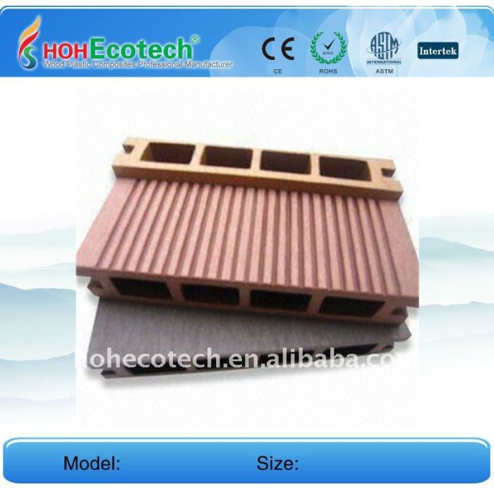 Wpc pavimenti/pavimento esterno decking di legno decking composito di plastica
