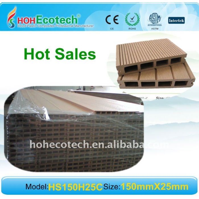 ( ce, rohs, astm, iso9001, iso14001, intertek ) madeira decking composto plástico bordo decking de wpc wpc revestimento exterior