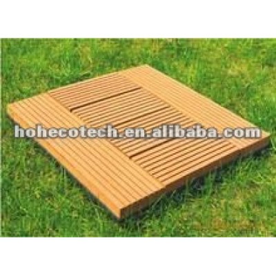 Azulejo pavimento wpc/ diy telha/ composto plástico de madeira decking telha