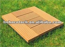 Azulejo pavimento wpc/ diy telha/ composto plástico de madeira decking telha