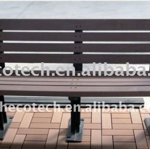 2011 nuovo materiale impermeabile wpc legno panchina/bambù composito banco per parco/giardino