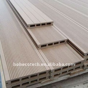 De alta calidad decking del wpc/tableros suelo compuesto plástico de madera decking compuesto wpc al aire libre del wpc suelo