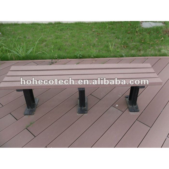 Riciclaggio del legno composito di plastica wpc esterno panca di legno/sedia tempo libero/panca da giardino